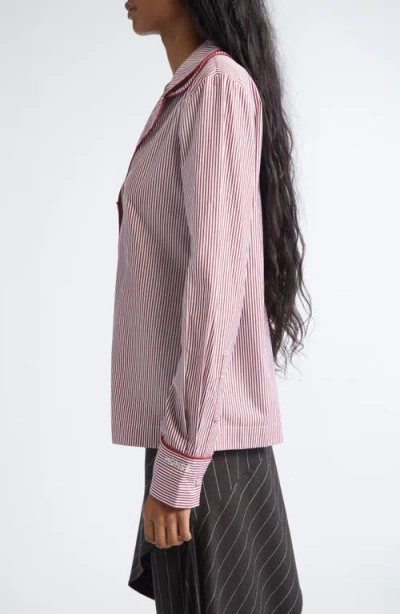 Monse Deconstructed Pajama Top In Multi