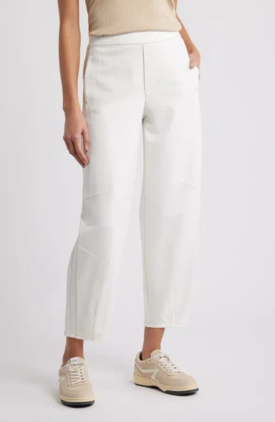 Wit & Wisdom Skyrise Barrel Leg Glider Pants In White