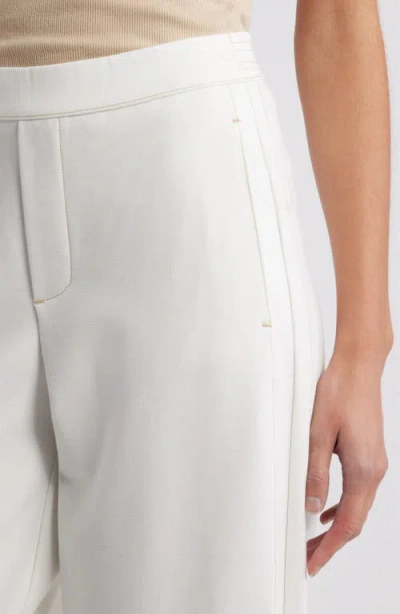 Wit & Wisdom Skyrise Barrel Leg Glider Pants In White