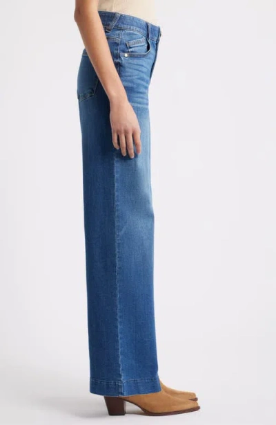 Wit & Wisdom Sam High Waist Wide Leg Jeans In Blue