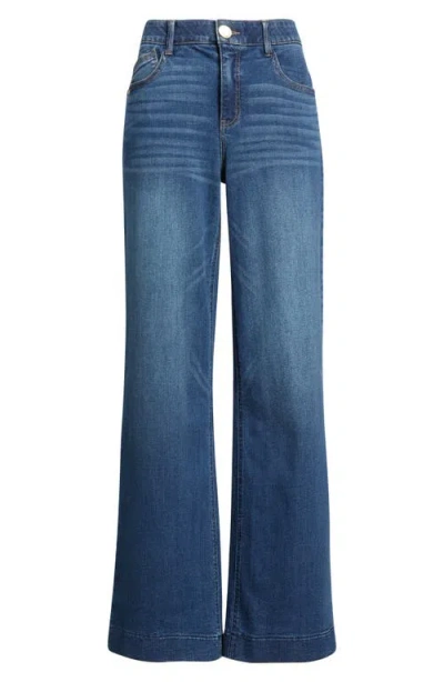 Wit & Wisdom Sam High Waist Wide Leg Jeans In Blue