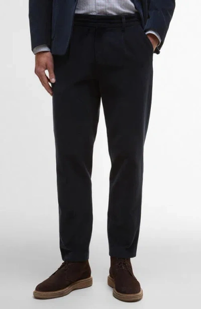 Barbour Wallington Pleated Stretch Corduroy Suit Pants In Blue