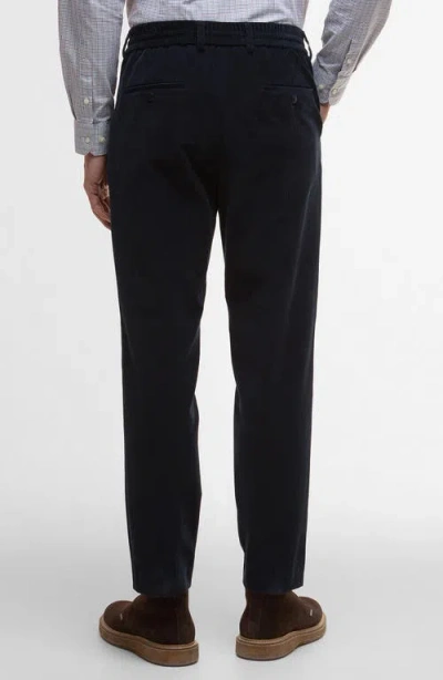 Barbour Wallington Pleated Stretch Corduroy Suit Pants In Blue
