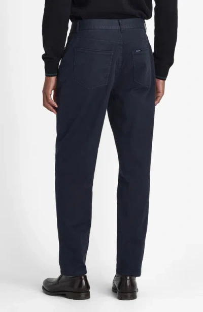 Barbour Regular Fit Straight Leg Stretch Twill 5-pocket Pants In Blue