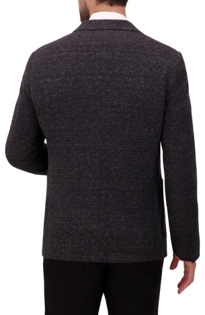 Victor Emmanuel Textured Comfort Knit Cotton Blend Sport Coat In Gray