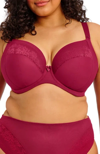 Elomi Women's Nerina Full-figure Underwire Plunge Bra El302734 In Red