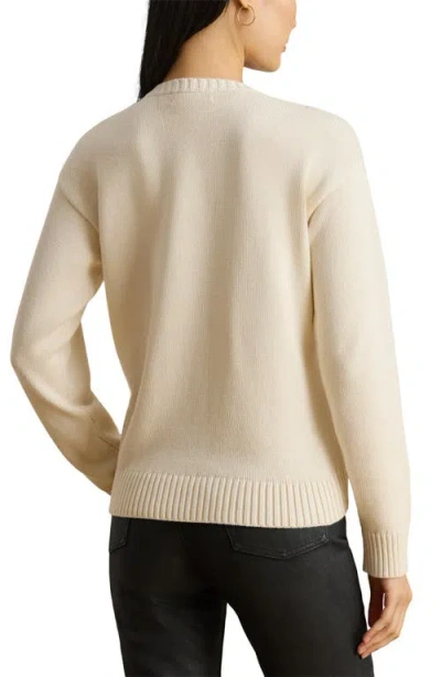 Ralph Lauren Lauren  Embroidered Crewneck Sweater In Neutral