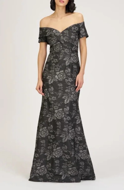 Js Collections Rosalina Floral Jacquard Mermaid Gown In Multi