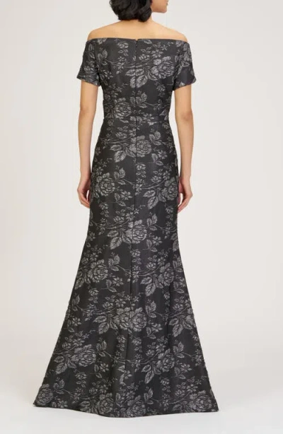 Js Collections Rosalina Floral Jacquard Mermaid Gown In Multi