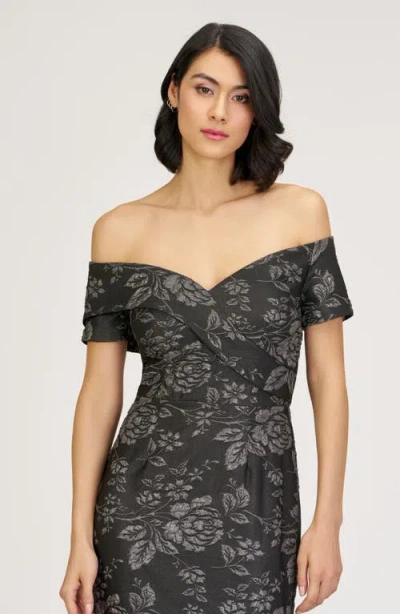 Js Collections Rosalina Floral Jacquard Mermaid Gown In Multi