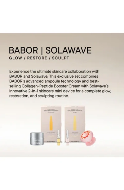 Babor X Solawave Skin Care & 2-in-1 Device Set (nordstrom Exclusive) $354 Value In Multi