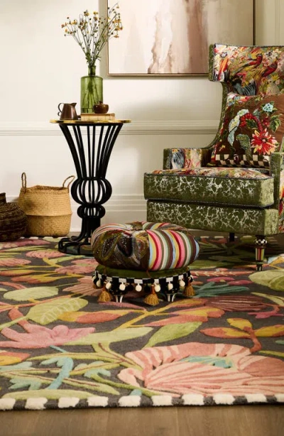 Mackenzie-childs Mackenzie Childs Birdsong Footstool In Multi