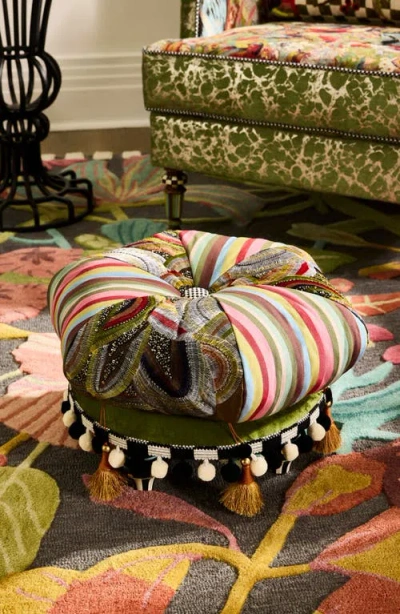 Mackenzie-childs Mackenzie Childs Birdsong Footstool In Multi