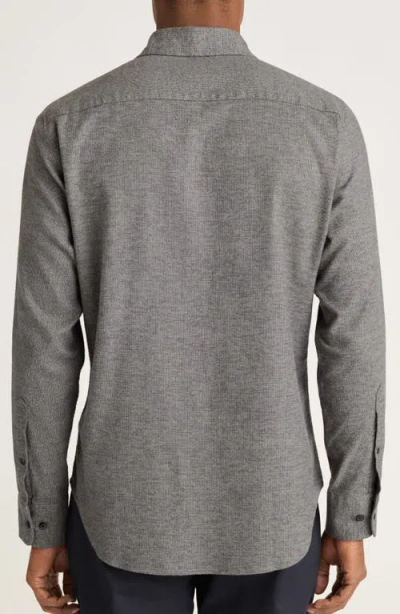Bonobos Everyday Lightweight Flannel Button-down Shirt In Gray