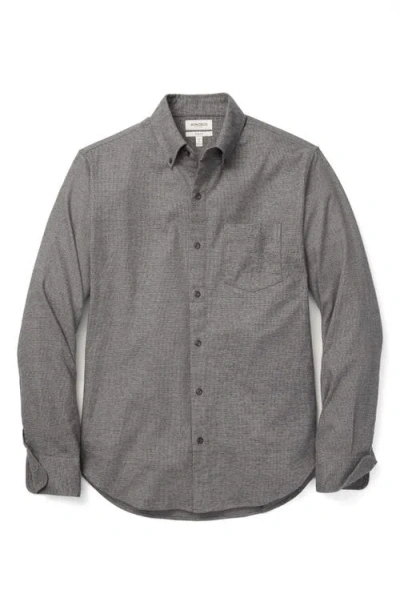Bonobos Everyday Lightweight Flannel Button-down Shirt In Gray