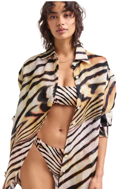 Vitamin A ® Cali High Leg Bikini Bottoms In Multi