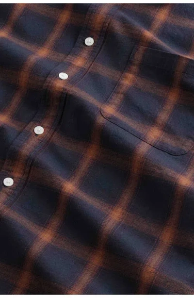 Nn07 Deon 5465 Organic Cotton Button-up Shirt In Blue