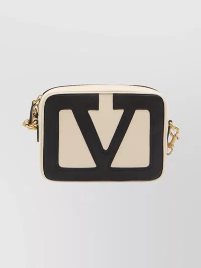 Valentino Garavani Ivory Nappa Leather Viva Superstar Crossbody Bag In Multi