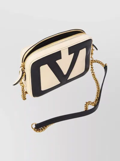 Valentino Garavani Ivory Nappa Leather Viva Superstar Crossbody Bag In Multi