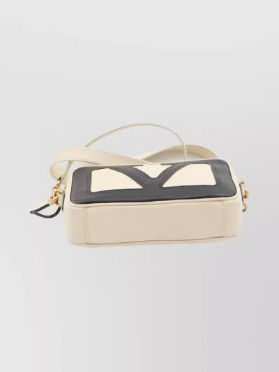 Valentino Garavani Ivory Nappa Leather Viva Superstar Crossbody Bag In Multi