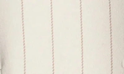 Kenneth Cole Pinstripe Relaxed Fit Boyfriend Blazer In Multi