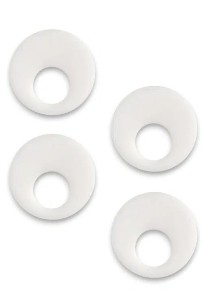 Pillowpia Resin Napkin Rings In White