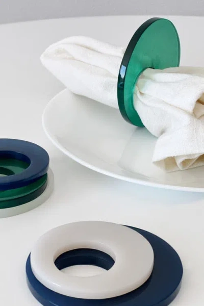 Pillowpia Resin Napkin Rings In White
