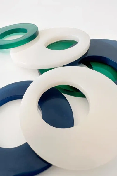 Pillowpia Resin Napkin Rings In White