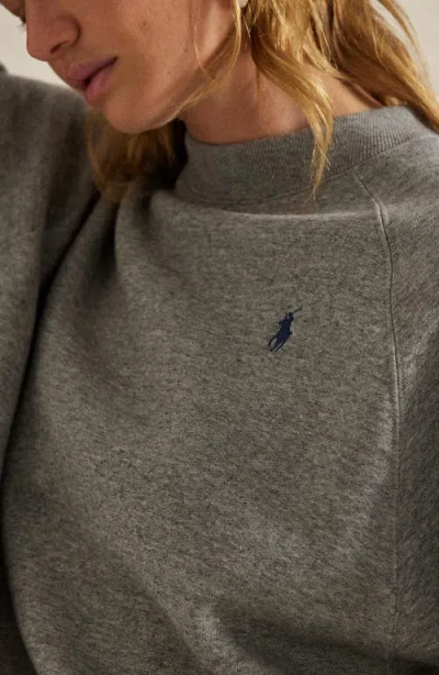 Polo Ralph Lauren Crew Neck Knit Sweater In Gray