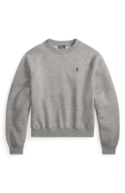 Polo Ralph Lauren Crew Neck Knit Sweater In Gray