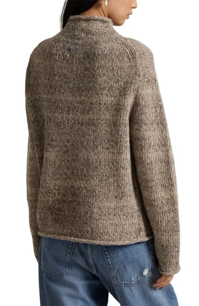 Polo Ralph Lauren Wool-blend Embroidered Flag Sweater In Gray