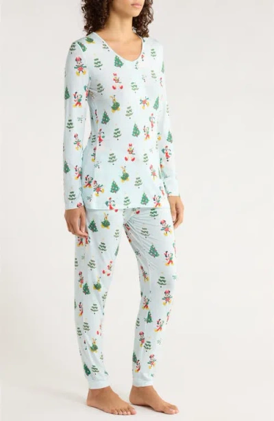 Magnetic Me Snow Excited Magnetic Closure Pajamas In Multi