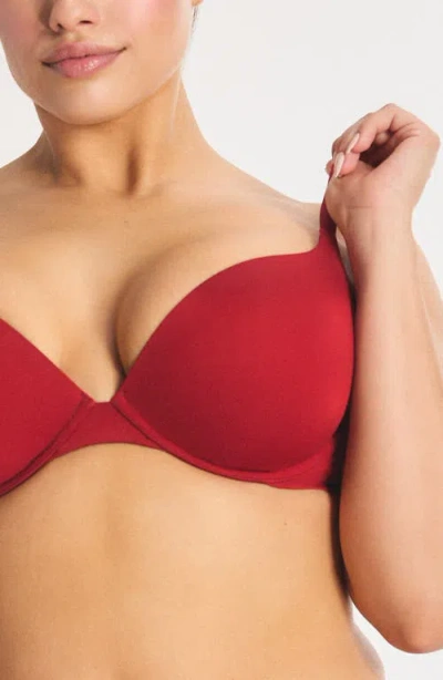 Savage X Fenty Microfiber Push-up Bra In Red