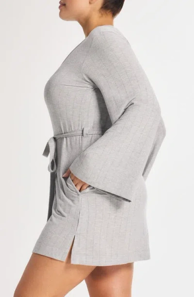 Savage X Fenty Sleek Stitch Robe In Gray