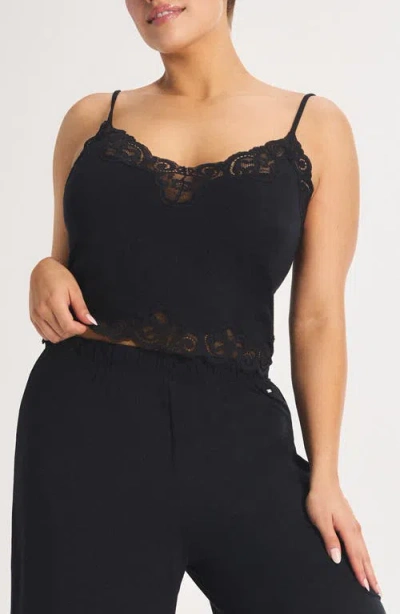 Savage X Fenty Swirly Girly Pajama Camisole In Black