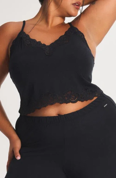 Savage X Fenty Swirly Girly Pajama Camisole In Black