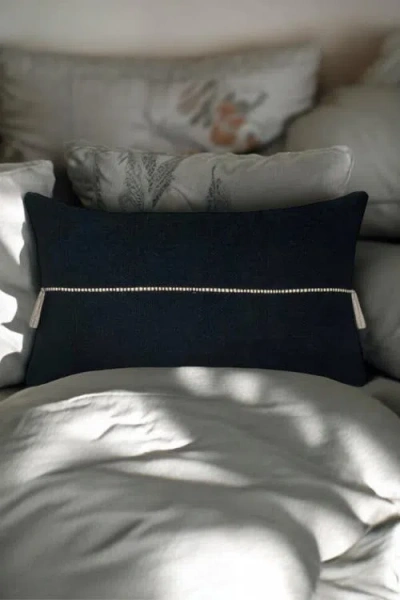 Pillowpia Minerva Lumbar Pillow Cover In Black