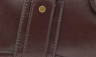 Mango Medium Faux Leather Shoulder Bag In Brown