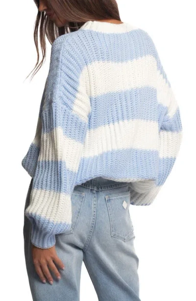 Petal And Pup Petal & Pup Courtney Stripe Chunky Sweater In Blue