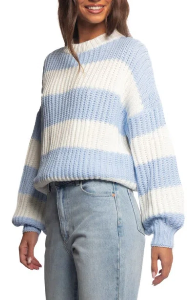 Petal And Pup Petal & Pup Courtney Stripe Chunky Sweater In Blue