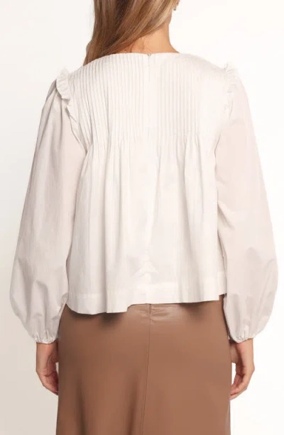 Petal And Pup Petal & Pup Melba Pintuck Pleat Cotton Top In White