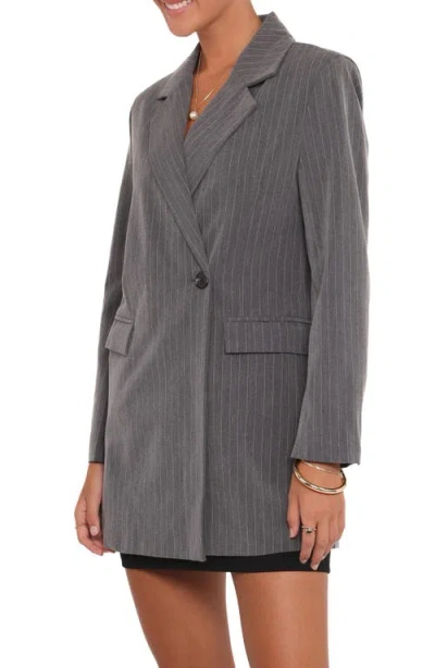 Petal And Pup Petal & Pup Kerryn Pinstripe Blazer In Gray