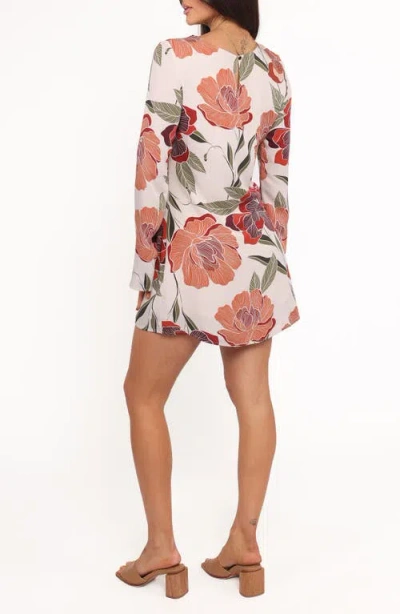 Petal And Pup Petal & Pup Elanira Floral Long Sleeve Minidress In Multi