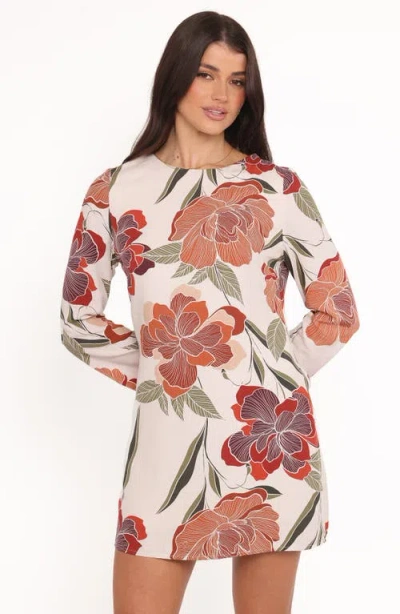Petal And Pup Petal & Pup Elanira Floral Long Sleeve Minidress In Multi