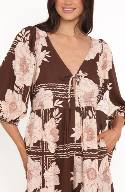 Petal And Pup Petal & Pup Henley Floral Romper In Multi