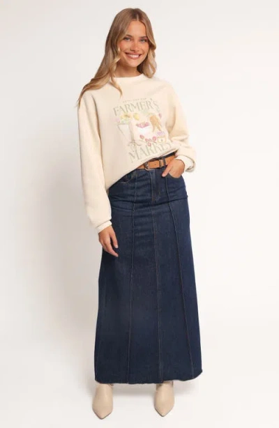 Petal And Pup Petal & Pup Farmer's Market Graphic Sweatshirt In Neutral