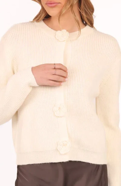 Petal And Pup Petal & Pup Jones Rosette Cardigan In White