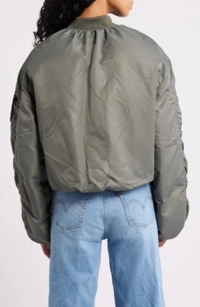 Alpha Industries Ma-1 Flight Jacket In Gray