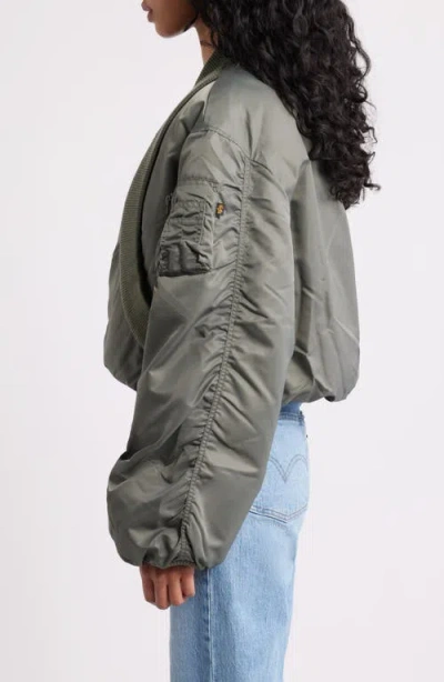 Alpha Industries Ma-1 Flight Jacket In Gray