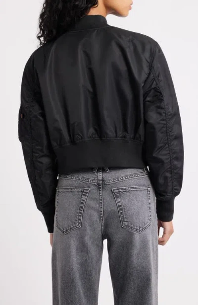 Alpha Industries L-2b Gen Crop Flight Jacket In Black